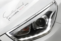 Hyundai IX-35 2010–2015 Krom forlygtelister (2013-2015, 2 stk., plast) foto 1