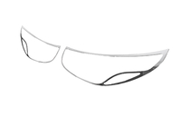 Hyundai IX-35 2010–2015 Krom forlygtelister (2013-2015, 2 stk., plast) foto 7