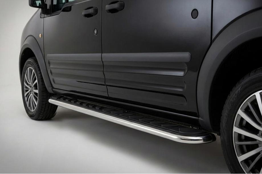 Ford Connect 2010–2013 Maydos V1 sidetrin (2 stk., aluminium ↗ rustfrit stål) Image