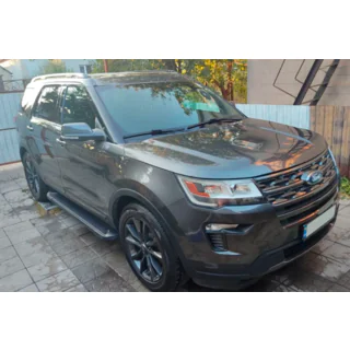 Sidetrin Allmond Black (2 stk., aluminium)