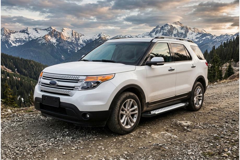 Ford Explorer 2011–2019 Sidetrin Allmond Grey (2 stk., aluminium) Image