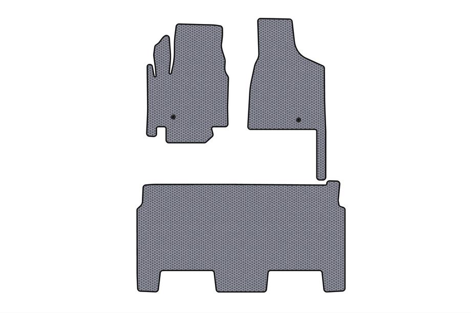 Dodge Grand Caravan V 2008–2020 Gummimåtter Carsuit (2008-2020, 2 rækker, 8-personers/SXT-udstyrsniveau, grå) Foto 1