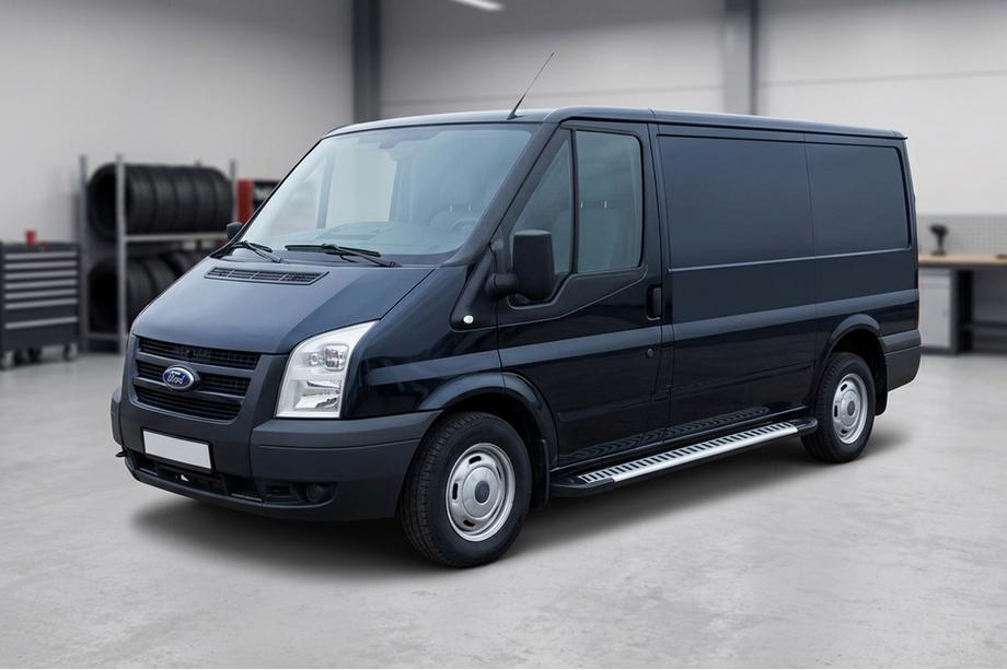 Ford Transit 2000–2014 Sidetrin Line (2 stk., aluminium) Image