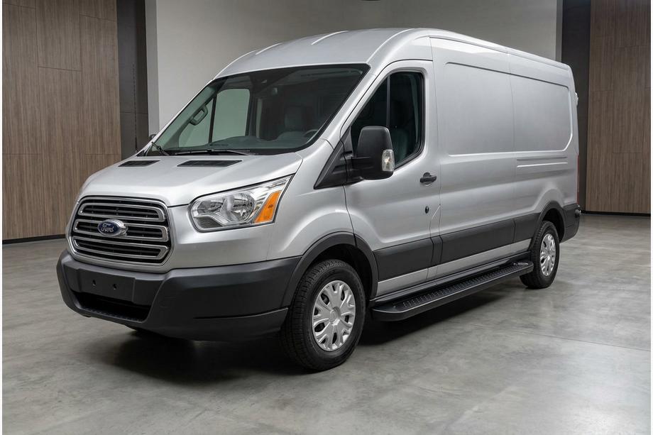 Ford Transit 2014– Allmond Black sidetrin (2 stk., aluminium) Image
