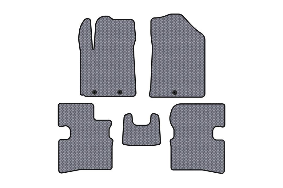 Kia Picanto 2004–2011 Carsuit gummimåtter (2009-2011, HB, grå) Image