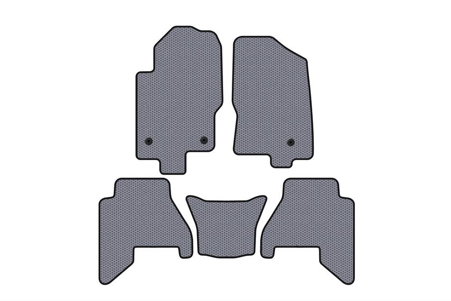 Nissan Pathfinder R51 2005–2014 Gummimåtter Carsuit V2 (2 rækker, grå, 2010-2014) Image