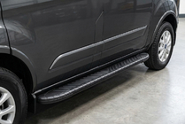 Ford Custom 2013–2022 Sidetrin Bosphorus Black (2 stk., aluminium) foto 1