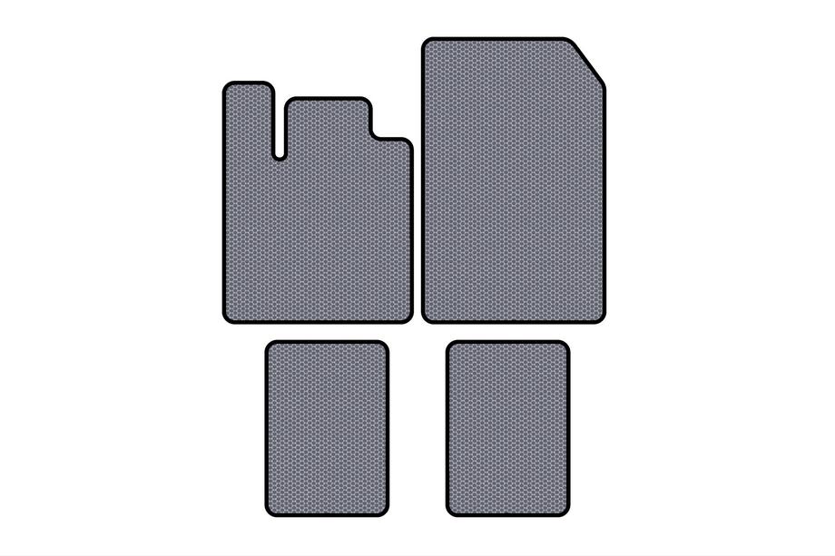 Renault Twingo 2007–2014 Gummimåtter Carsuit (Grå) Image