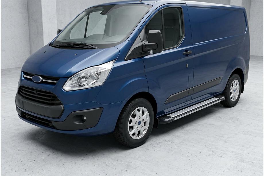 Ford Custom 2013–2022 Sidetrin Rainbow (2 stk., aluminium) Lang akselafstand Image
