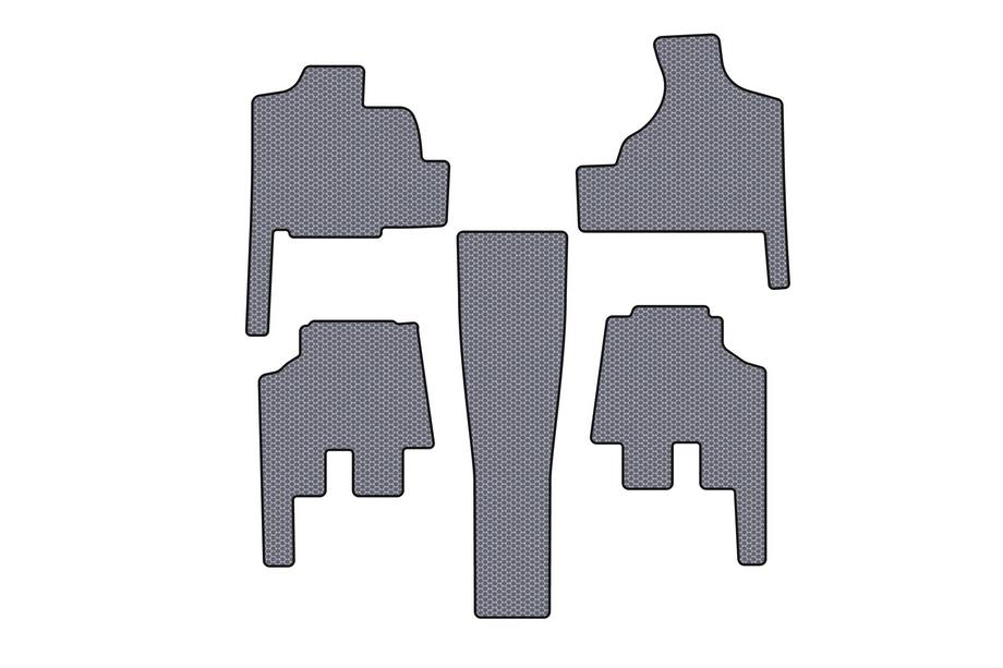 Chrysler Voyager 2001–2007 Carsuit gummimåtter til kabinen (til Grand Voyager, automatgear, grå) Image