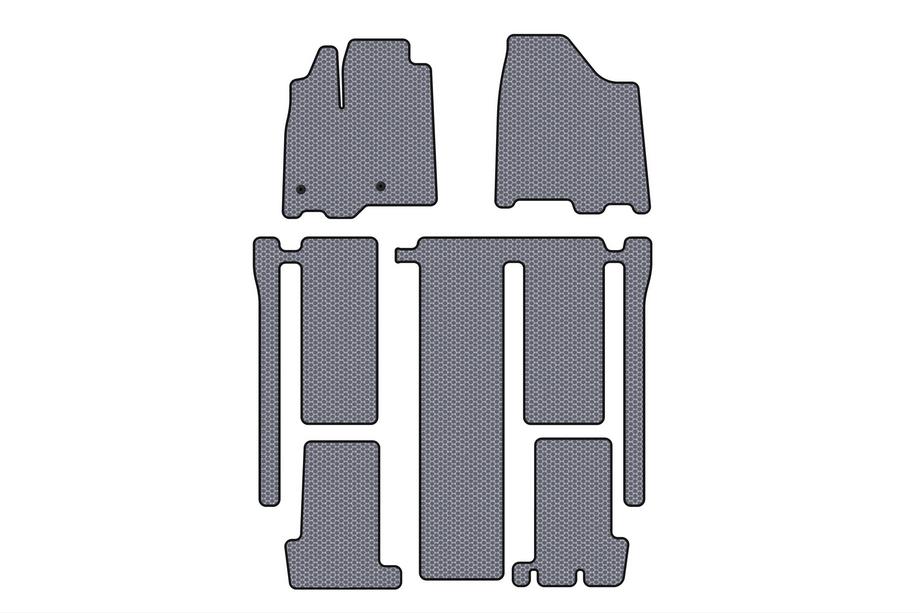 Toyota Sienna 2010–2020 Gummimåtter Carsuit (3 rækker, grå) Image