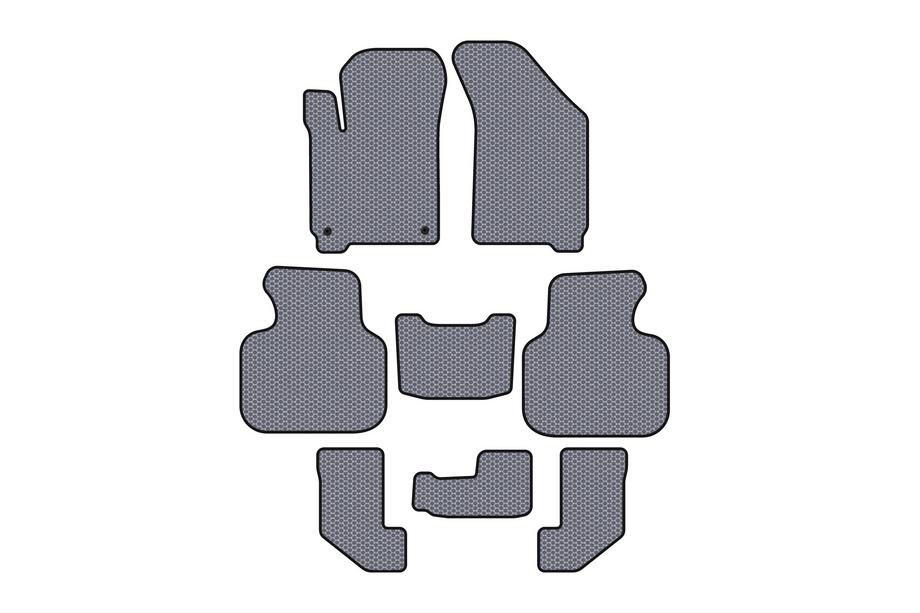 Dodge Journey 2008–2020 Gummimåtter Carsuit (2008-2011, 3 rækker, grå) Image