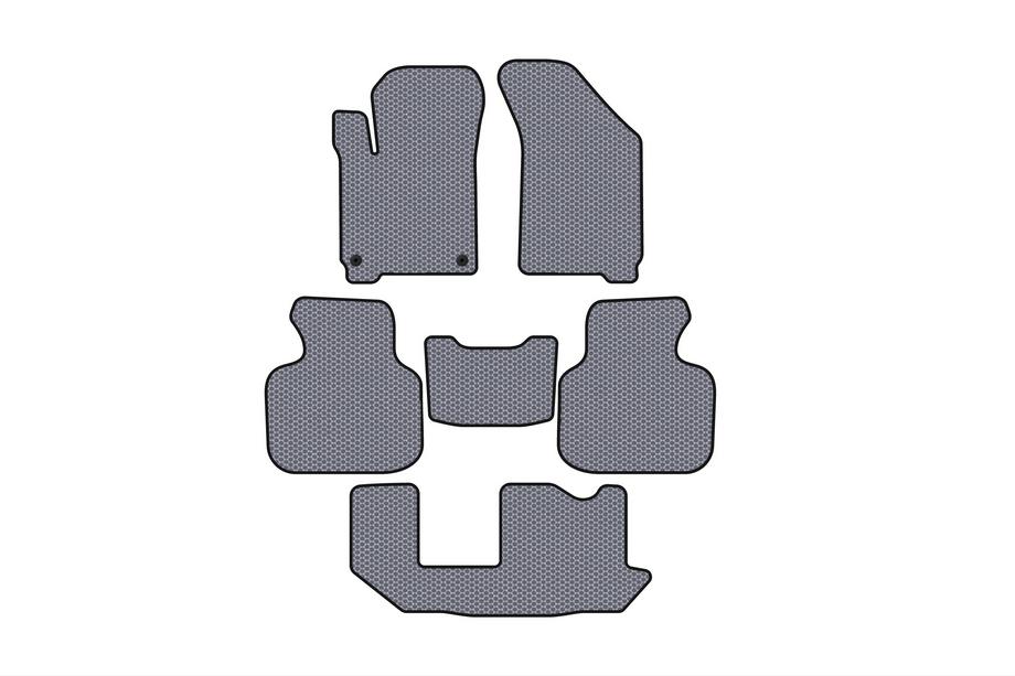 Dodge Journey 2008–2020 Gummimåtter Carsuit (2011-2020, 3 rækker, 7-sæders, grå) Image