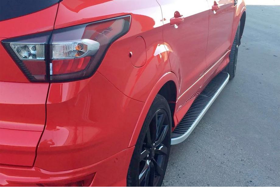 Ford Kuga/Escape 2013–2019 Sidetrin Tayga Grey (2 stk., aluminium) Med lakerede dørplader Foto 12