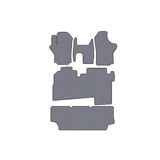 Gummimåtter Carsuit (2004-2007, 3 rækker, 8-personers, grå) Hyundai H200, H1, Starex 1998–2007 foto 1