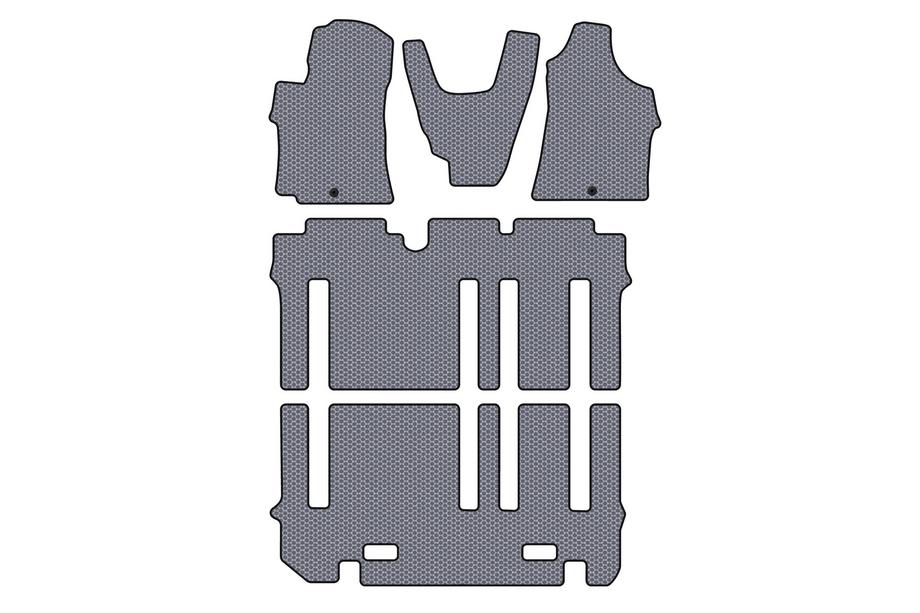 Hyundai H300, H1, Starex 2008–2020 Carsuit gummimåtter (kompletsæt til kabine, grå) Image