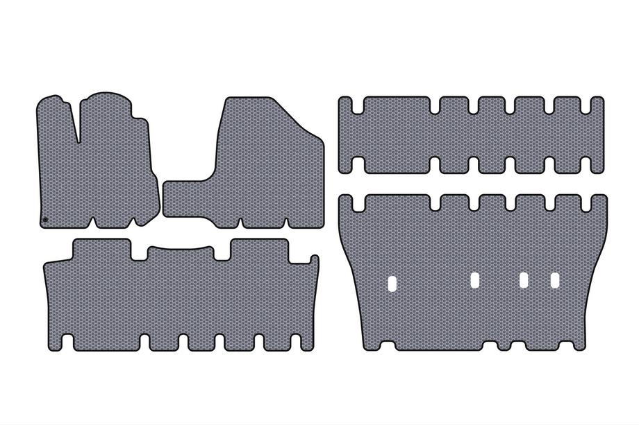 Toyota Sienna 2003–2009 Gummimåtter Carsuit (3 rækker, grå) Image
