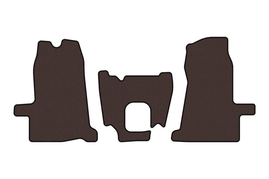 Ford Transit 2000–2014 Gummimåtter Carsuit (2000-2006, 1+1, manuel gearkasse, brun) Image