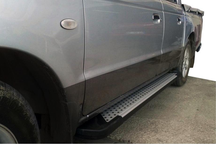 Ford Ranger 2007–2011 Sidetrin Allmond Grey (2 stk., aluminium) Image