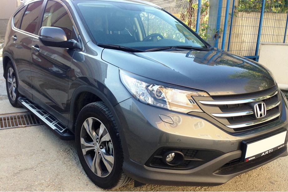 Honda CRV 2012–2016 Sunrise sidetrin (2 stk., aluminium) Image