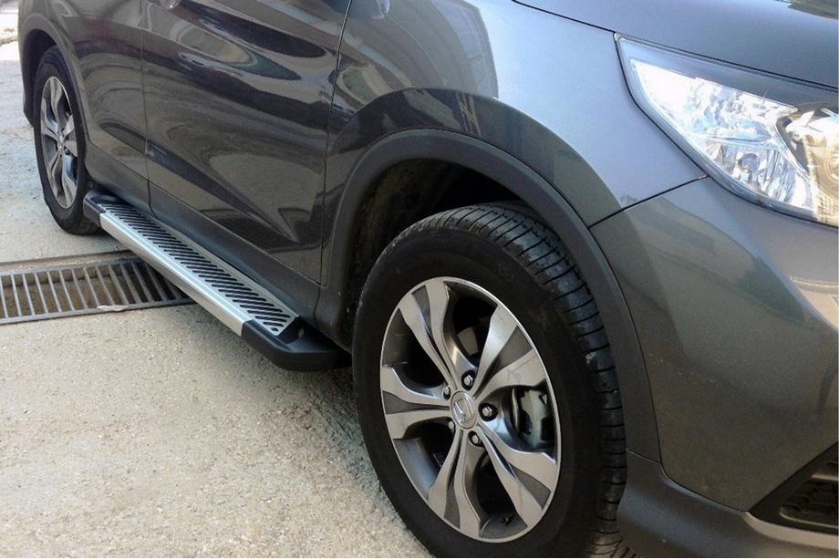 Honda CRV 2012–2016 Sidetrin Line (2 stk., aluminium) Image