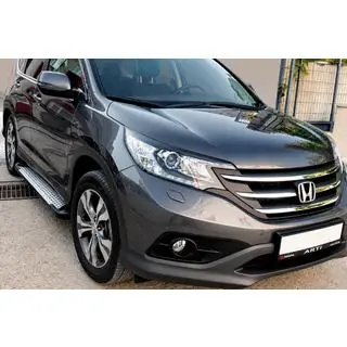 Sidetrin Allmond Grey (2 stk., aluminium)