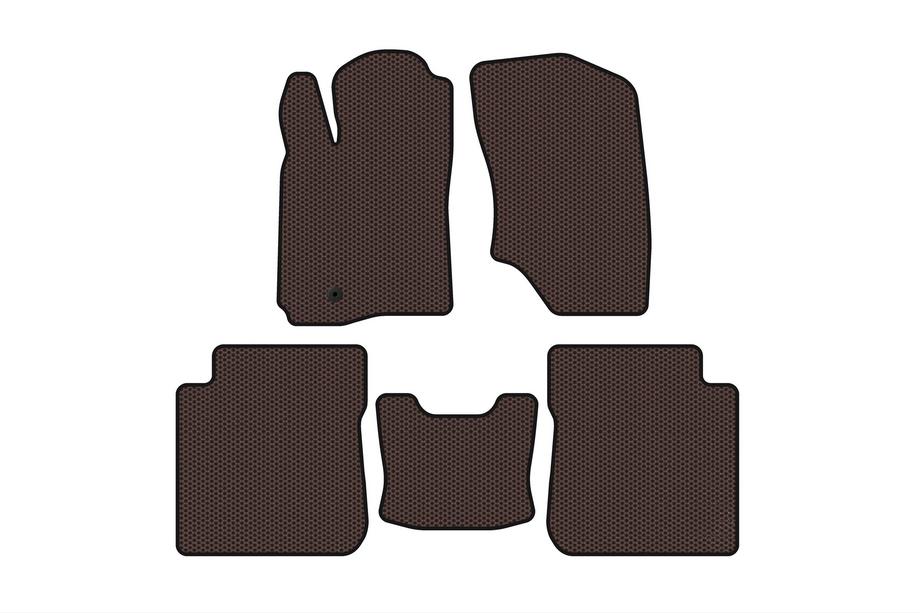 Mitsubishi Outlander 2001–2006 Gummimåtter Carsuit (Brun) Image