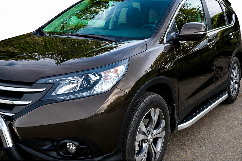 Honda CRV 2012–2016 Fullmond sidetrin (2 stk., aluminium) Image
