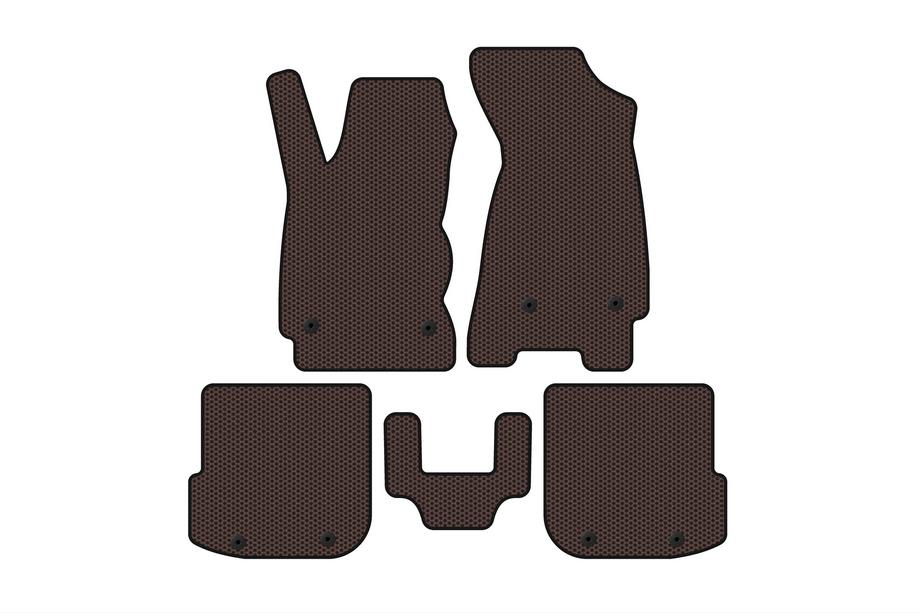 Audi A4 B5 1994–2001 Gummimåtter Carsuit (Sedan, brun) Image