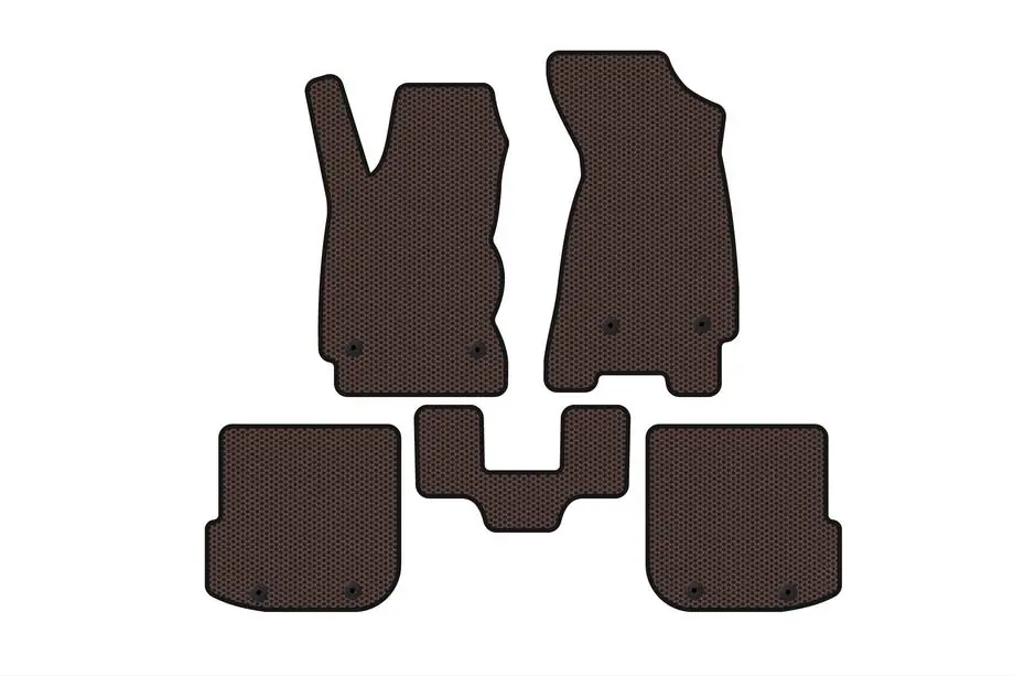 Audi A4 B5 1994–2001 Gummimåtter Carsuit (Avant, brun) Image