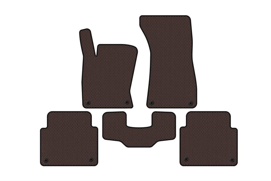Audi A8 2002–2009 Gummimåtter Carsuit (Short, brun) Image