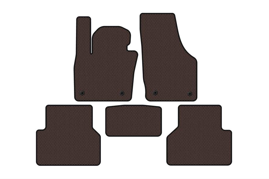 Audi Q3 2011–2019 Gummimåtter Carsuit (Brun) Image