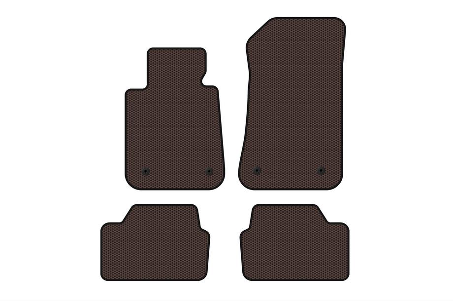 BMW 1-serie E81/E82/E87/E88 2004–2011 Gummimåtter Carsuit (Brun) Foto 1