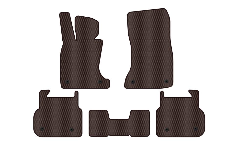 BMW 7-serie F01/F02 2008–2015 Carsuit gummimåtter til kabinen (til F01, brun) Image