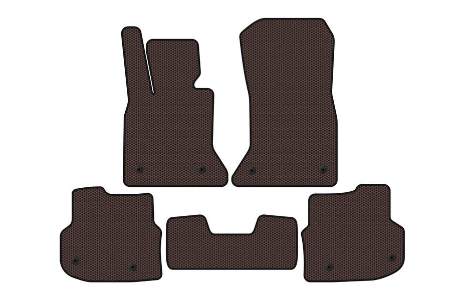 BMW 5-serie F10/F11 2010–2016 Gummimåtter Carsuit 2010-2013 (Brun) Image