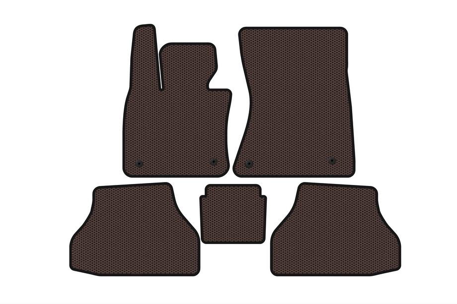 BMW X6 E71 2008–2014 Gummimåtter Carsuit V-2 (Brun) Image