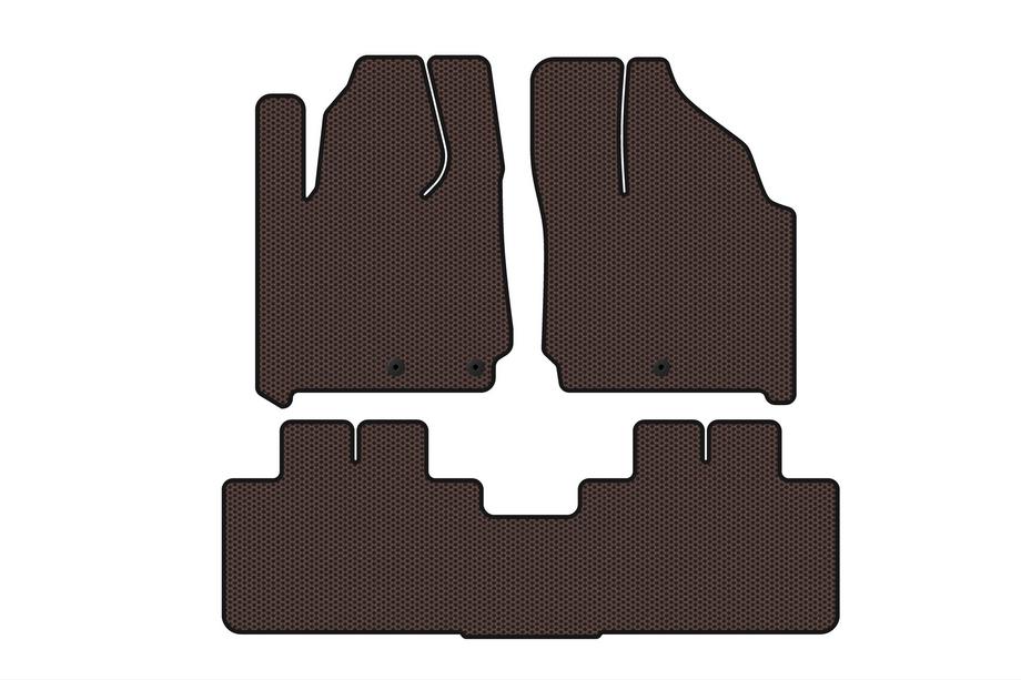 Cadillac SRX 2010–2016 Carsuit gummimåtter (brun) Image