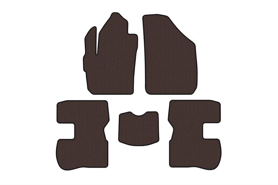 Chery Kimo 2007–2015 Gummimåtter Carsuit (Brun) Image