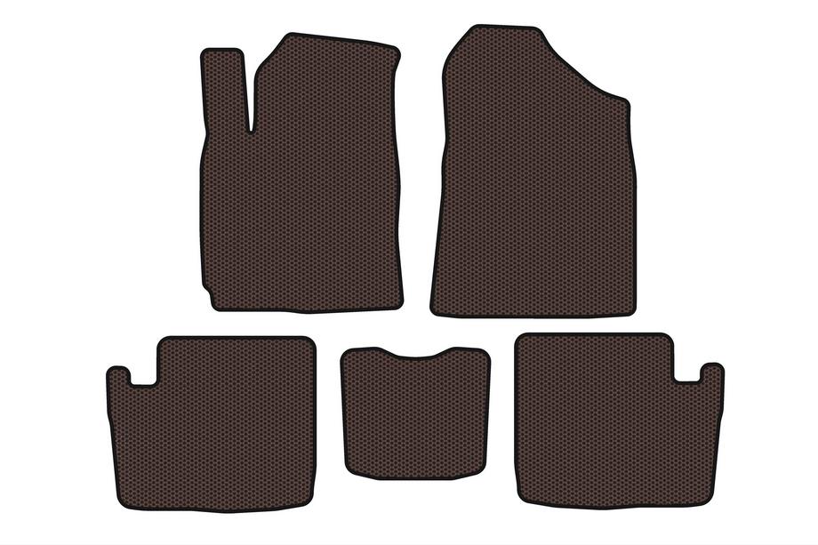 Chery Tiggo 1 2005–2016 Gummimåtter Carsuit (2005-2009, brun) Image