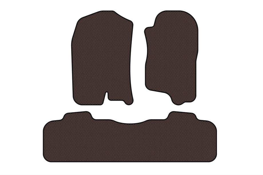 Chevrolet Tahoe 2007–2014 Gummimåtter Carsuit (2 rækker, 2007-2014, brun) Foto 1