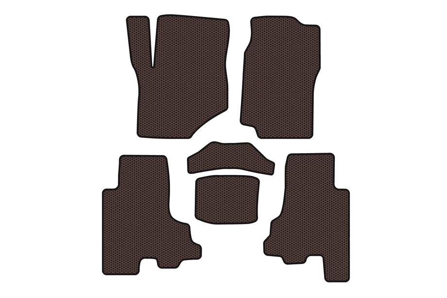 Chevrolet Trailblazer 2002–2012 Gummimåtter Carsuit (Brun) Image