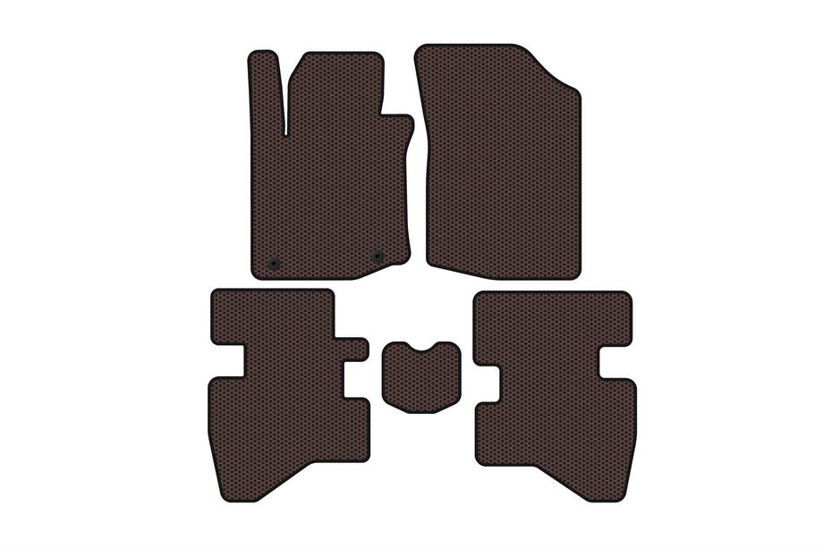 Citroen C-1 2014–2021 Gummimåtter Carsuit (HB, brun) Foto 1