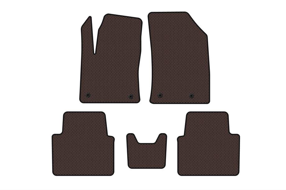 Citroen C-3 Aircross 2017–2024 Gummimåtter Carsuit (Brun) Image