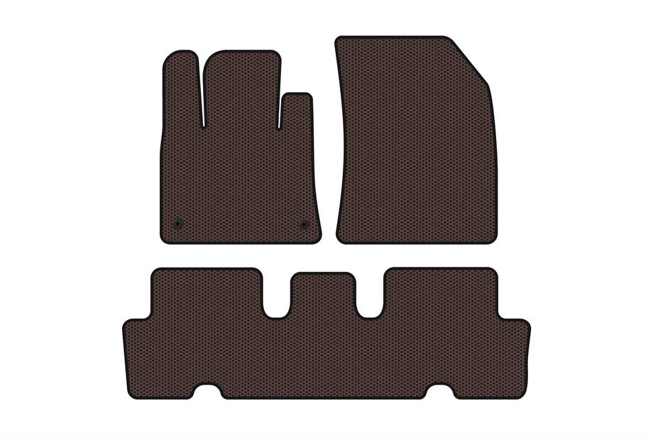 Citroen C-4 Picasso 2013–2022 Gummimåtter Carsuit V1 (2 rækker, brune) Image