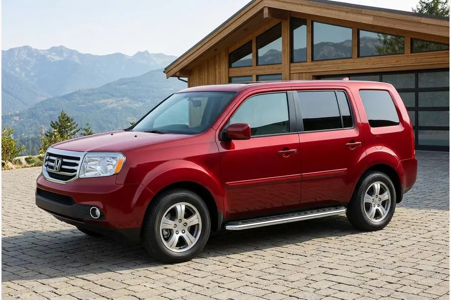 Honda Pilot 2008–2015 Maydos V1 sidetrin (2 stk., aluminium ↗ rustfrit stål) Image