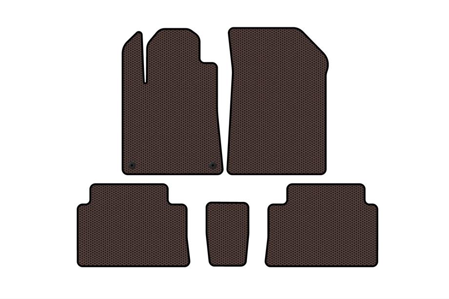 Citroen C-5 2001–2008 Gummimåtter Carsuit (Brun) Image