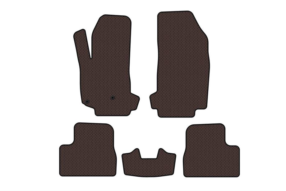 Citroen DS-3 2009–2016 Gummimåtter Carsuit V-2 (Brun) Image