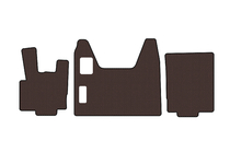 DAF XF95 2002–2006 Gummimåtter Carsuit (Brun) foto 1