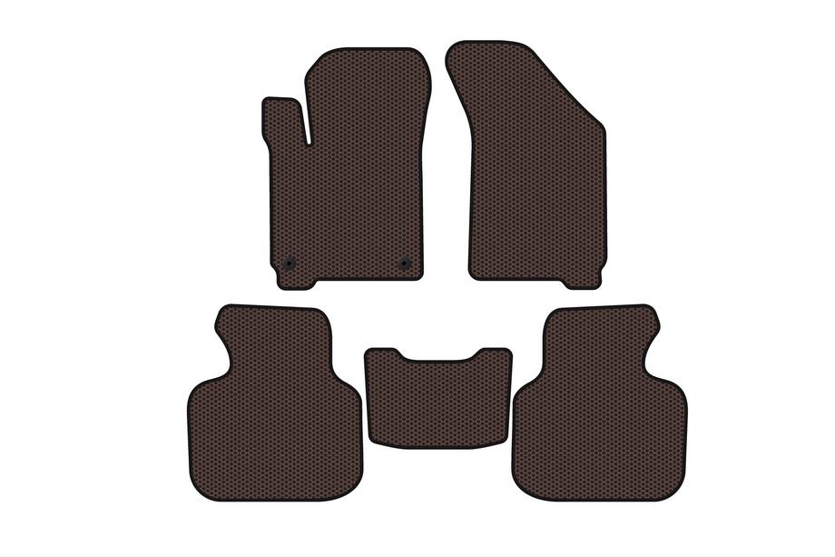 Dodge Journey 2008–2020 Gummimåtter Carsuit (2011-2020, 7-personers, brun) Image