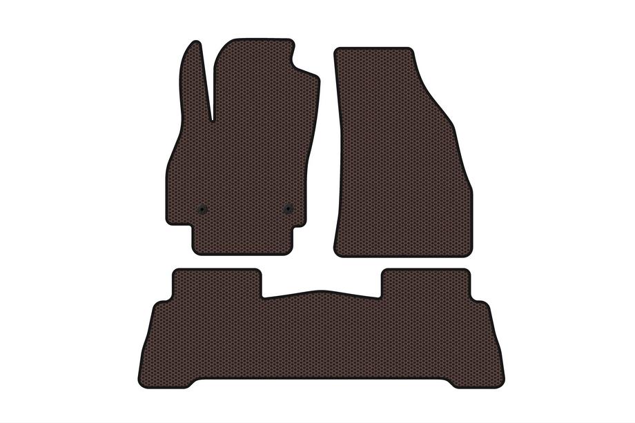 Fiat Fiorino/Qubo 2008–2024 Carsuit gummimåtter til kabinen (til Fiorino, brun) Image